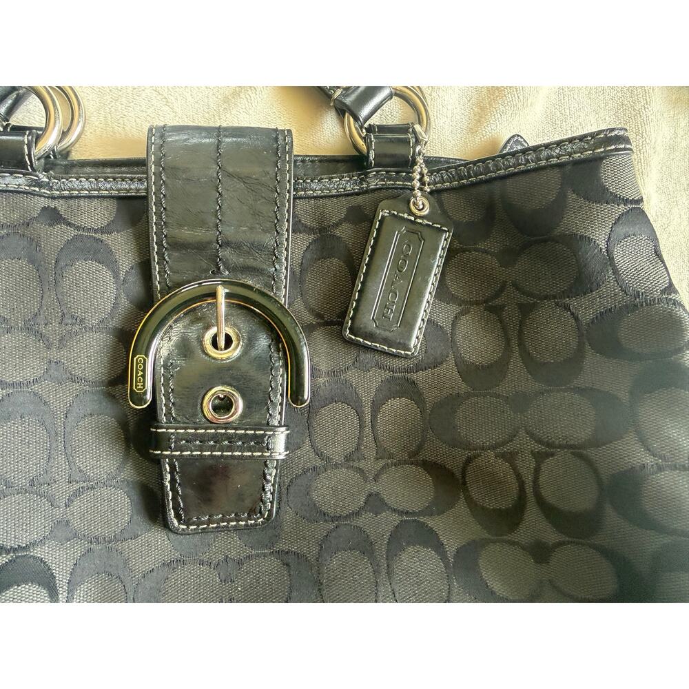 Coach Soho Signature East West Buckle Tote Shoulder B… - Gem